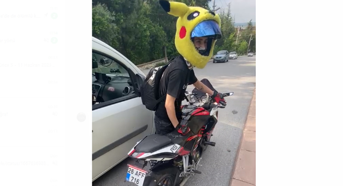 Abart egzozlu ‘Pikachu’ sivil trafik ekibine yakalandı!