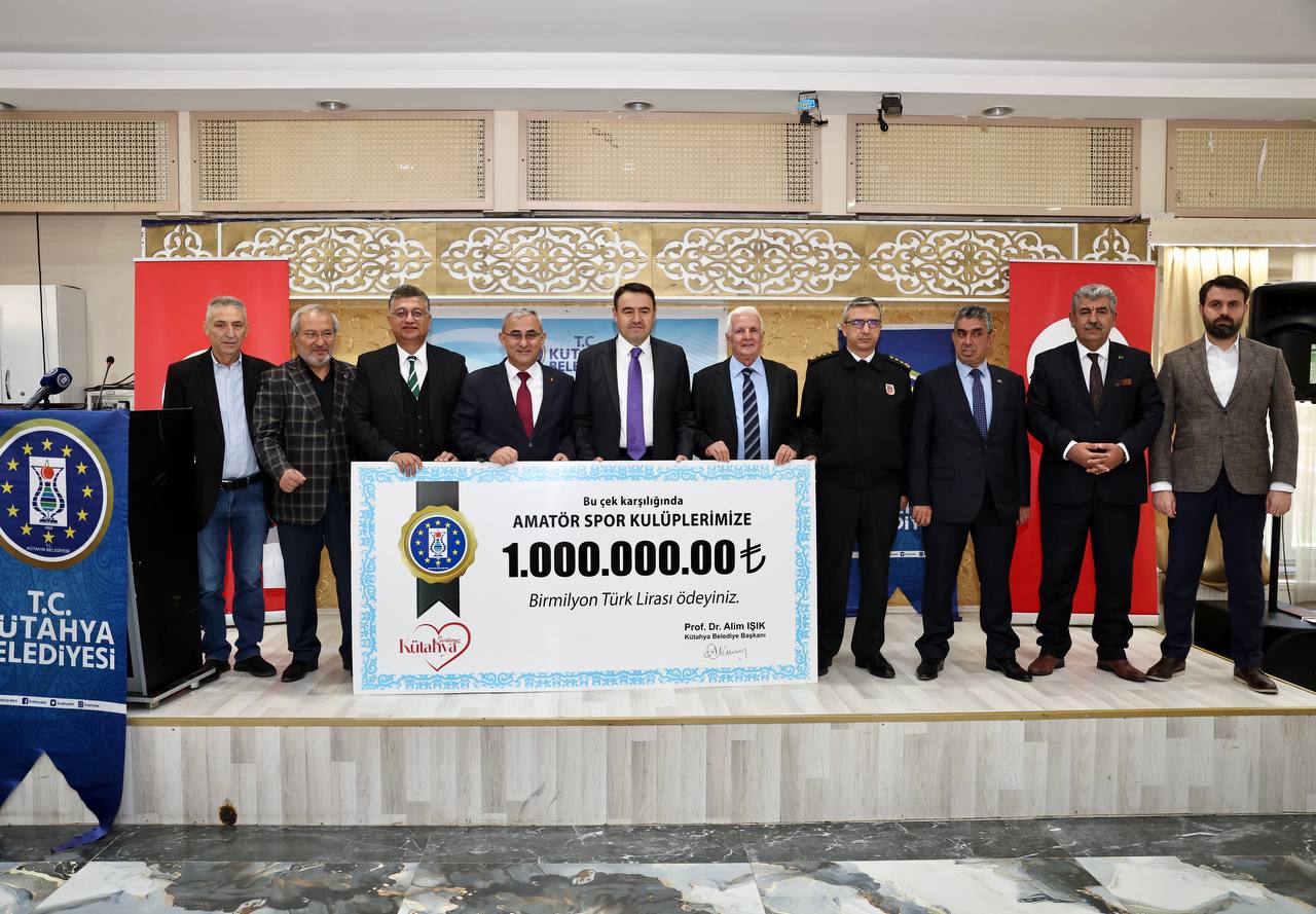 Amatör kulüplere 1 milyon lira destek