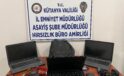 Okullardan çaldığı bilgisayarları Kütahya’da satmak isterken yakalandı