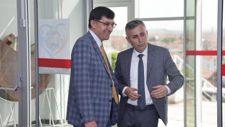 Başkan Kahveci’den Müdür Erdal Dingil’e ziyaret