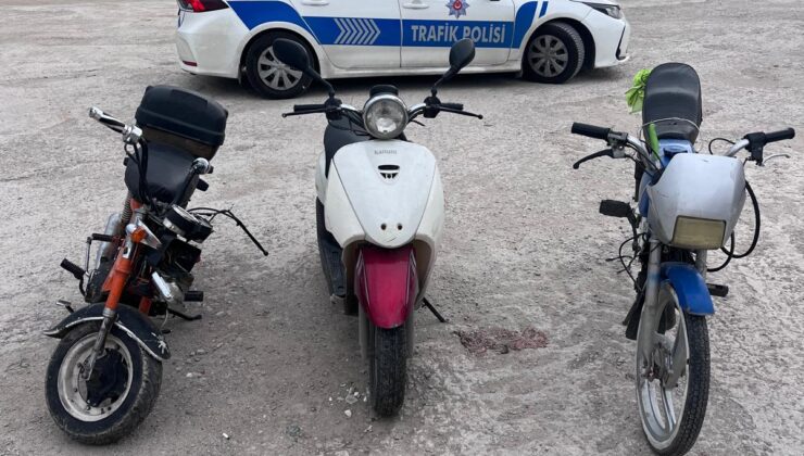 Plakasız motosikletler trafikten men edildi