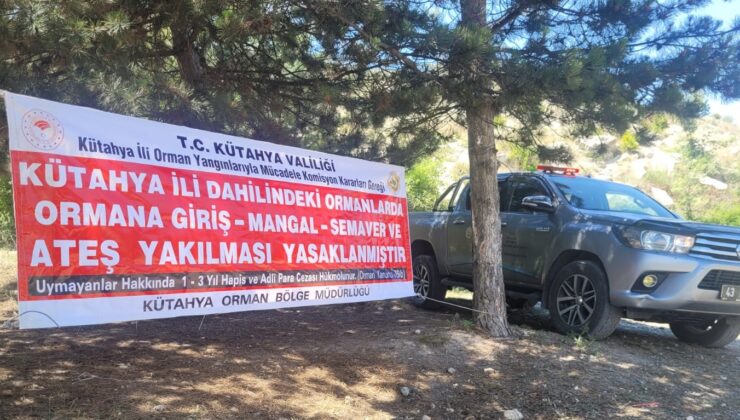 Orman yangınlarına karşı vatandaşlar anonslarla uyarılıyor