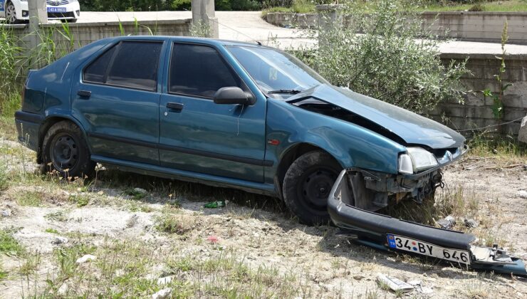 Trafik kazası kamerada! 1 yaralı