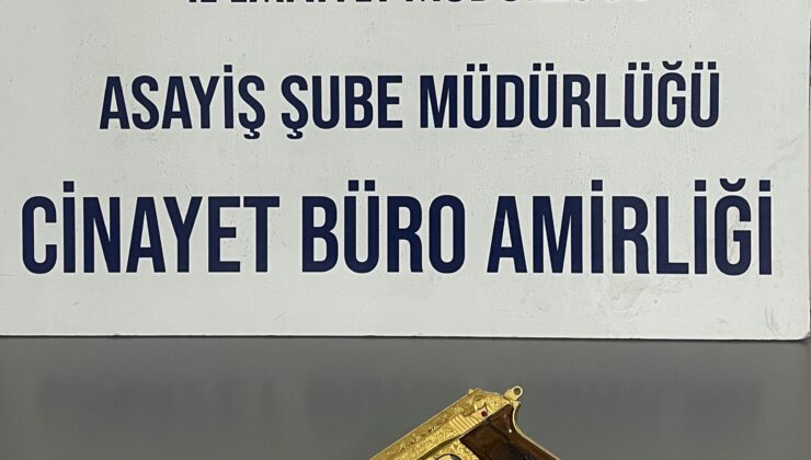 Cinayet Büro ekiplerinin şüphelendiği şahıstan silah ele geçirildi