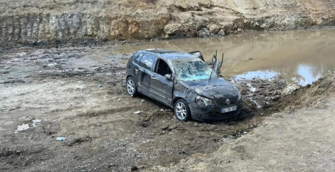 Çalışma yapılan yolda kaza: 3 yaralı