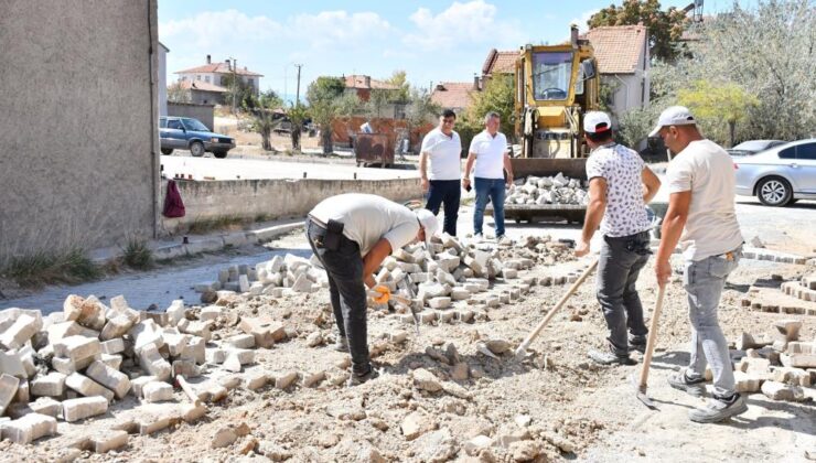 Emet Sanayi Sitesi’nde üstyapı çalışması