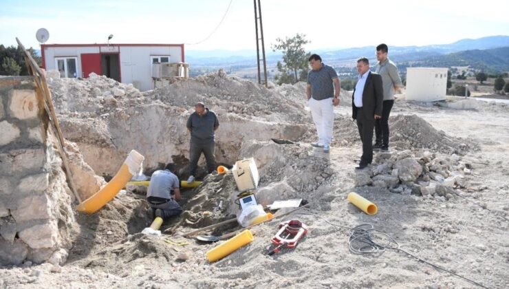 Emet-Hisarcık Sanayi Bölgesi’nde doğalgaz çalışması