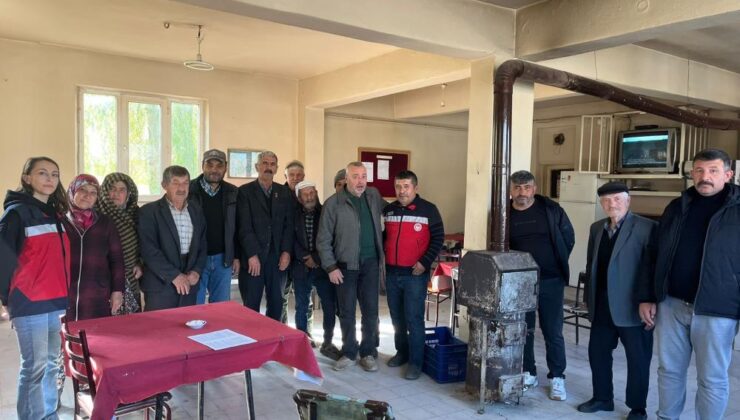 Köylerde çiftçiler bilgilendirildi