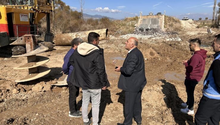 Hisarcık’ta köprü çalışmaları devam ediyor