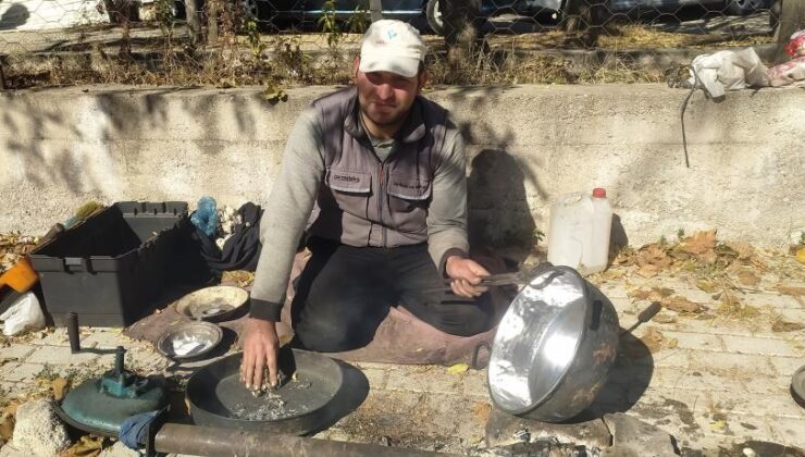 Mobil kalaycı geleneksel mesleği yaşatmaya çalışıyor