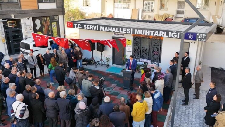 Servi Mahallesi yeni muhtarlık binasına kavuştu