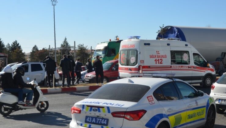 İki otomobilin çarpıştığı kazada 1 sürücü yaralandı