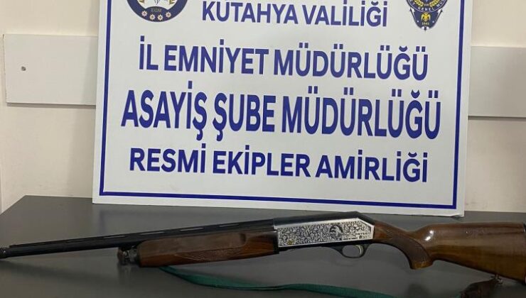 KADES ihbarına giden polis av tüfeği ele geçirdi