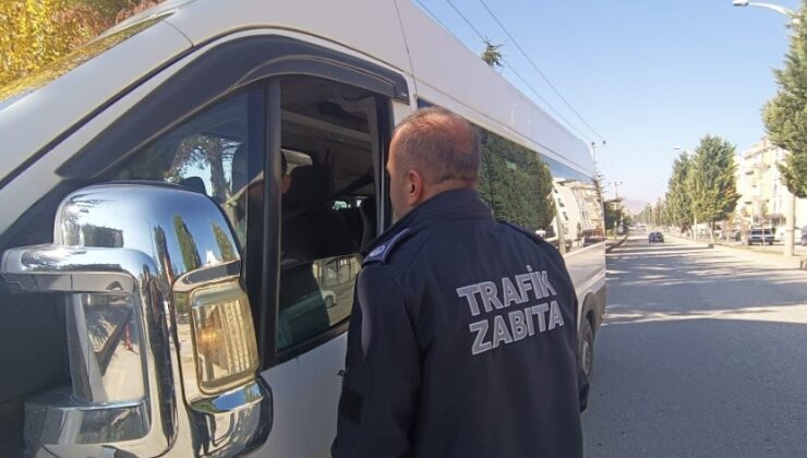 Dolmuş ve okul servislerine denetim