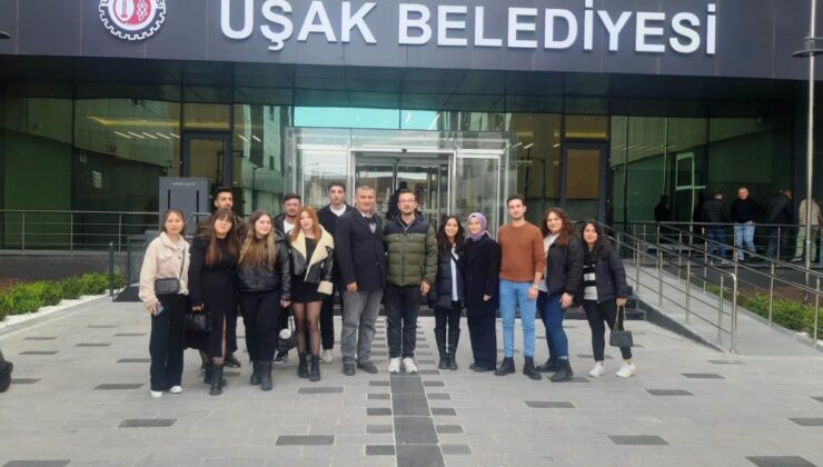 DPÜ öğrencilerinden Uşak Belediyesi’ne teknik gezi