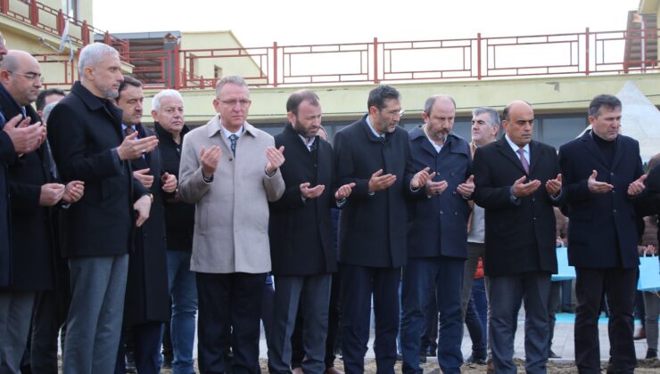 Tavşanlı’da 700 kişilik caminin temeli dualarla atıldı