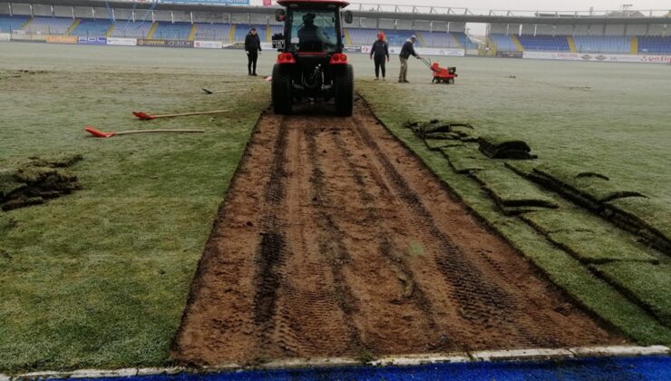 Dumlu’da zemin iyileştirme çalışması