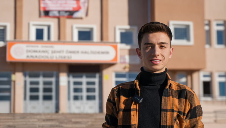 Genç muhtardan mezun olduğu okula ziyaret