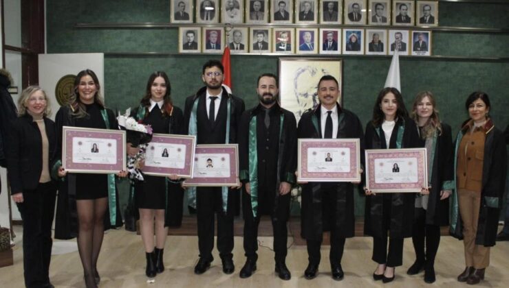 Genç avukatlar mesleğe ilk adımlarını attılar