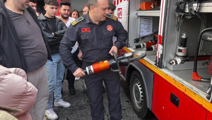 Hisarcık MYO’dan Uşak İtfaiyesi’ne teknik gezi