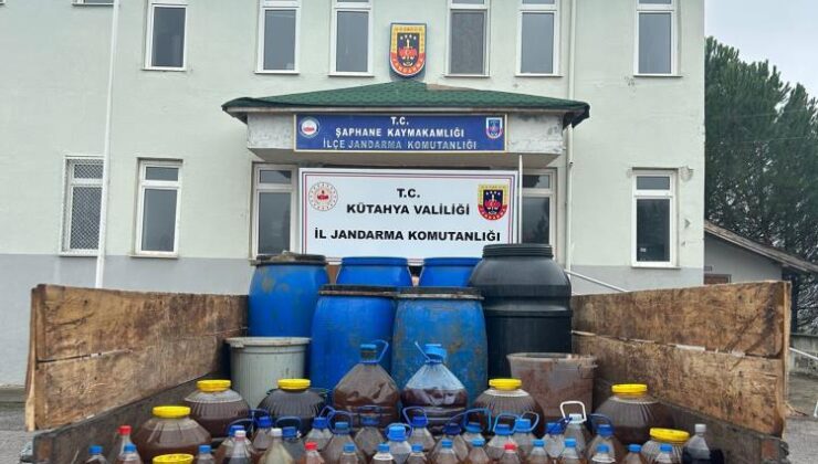 Jandarma 838 litre sahte alkol ele geçirdi
