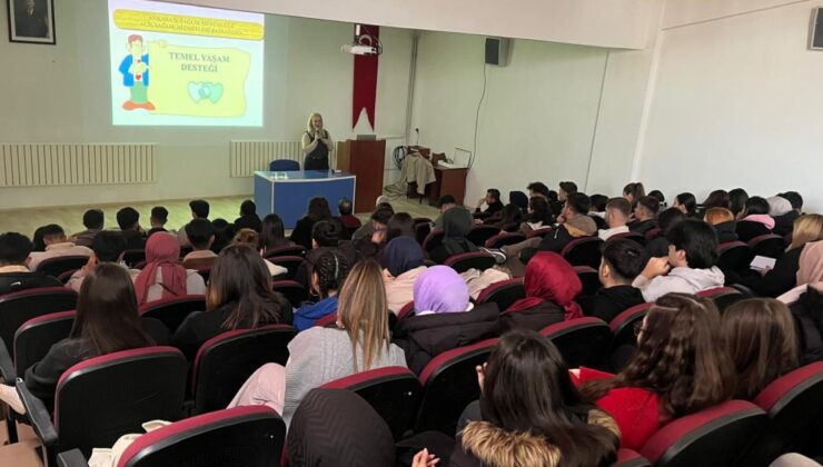 Hisarcık’ta öğrencilere ilk yardım eğitimi verildi