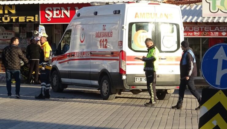Otomobil ile motosiklet çarpıştı: 2 yaralı
