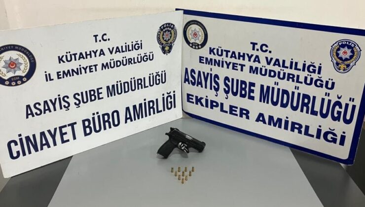 Kaçan şüphelinin üzerinden ruhsatsız silah ele geçirildi