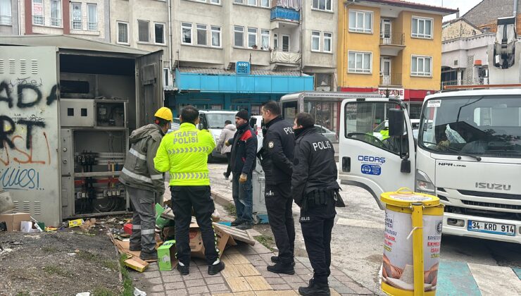 Trafoda yangın paniği
