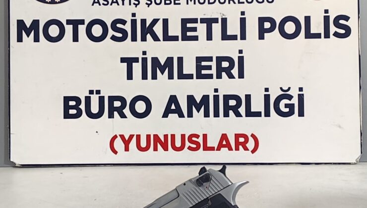 Yunus Timleri denetimde tabanca ele geçirdi