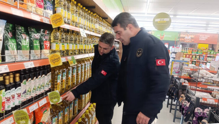 Gediz’de zincir marketlere denetim