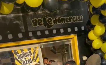 Döner ayranı 1 lira yaptı, izdiham oluştu