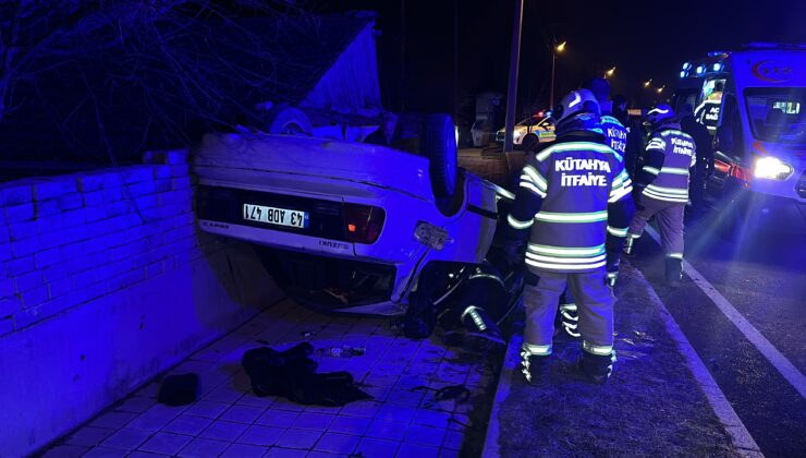 Kontrolden çıkan otomobil takla attı: 2 yaralı