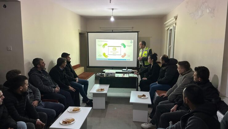 Andızlılara afet ve sıfır atık semineri