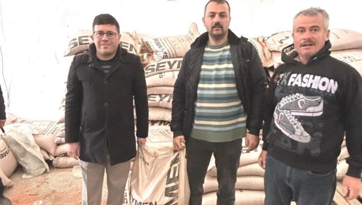 Afetlerden zarar gören çiftçilere tohum desteği