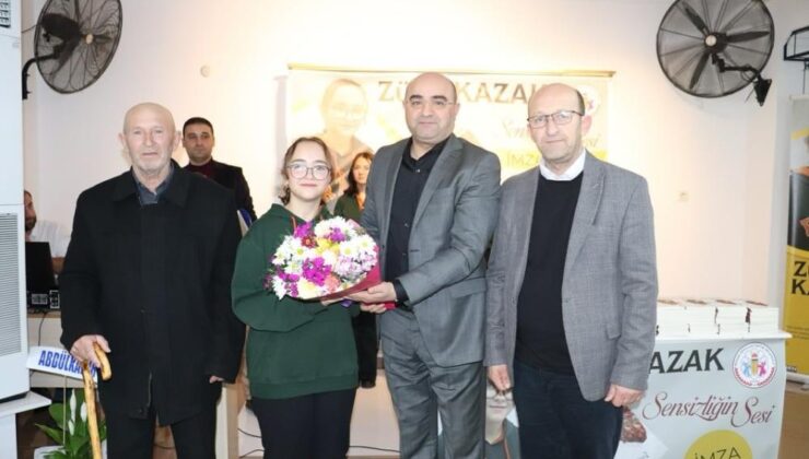 Genç şair Zülal’in imza gününe Tavşanlı protokolünden destek