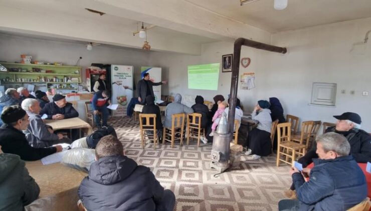 Üreticilere organik tarım bilgilendirmesi yapıldı