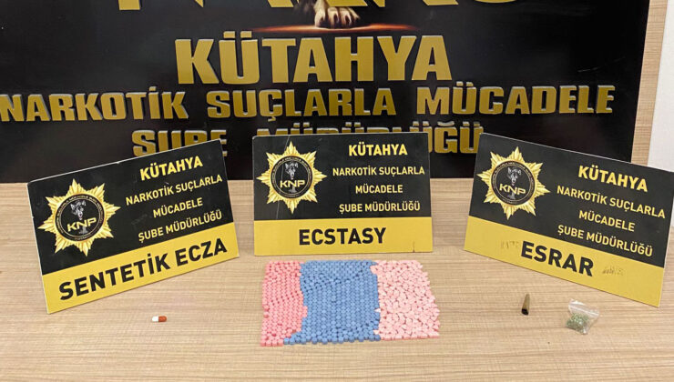 Zehir tacirlerine darbe! 724 adet ekstazi hap ele geçirdi