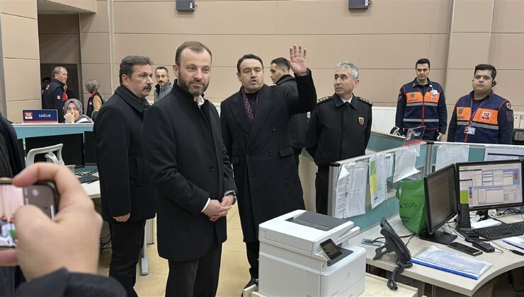 Vali Işın, görev başındaki personeli yalnız bırakmadı