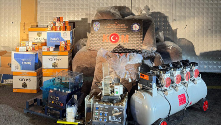 Kaçak sigara atölyesine operasyon