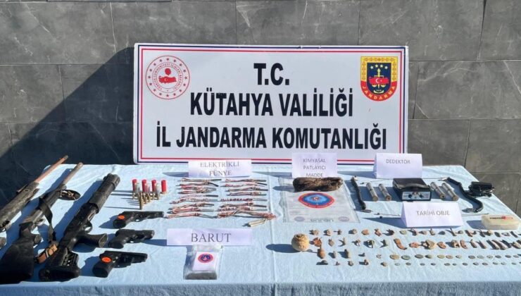 Patlayıcı madde ile yakalanan defineciler gözaltına alındı