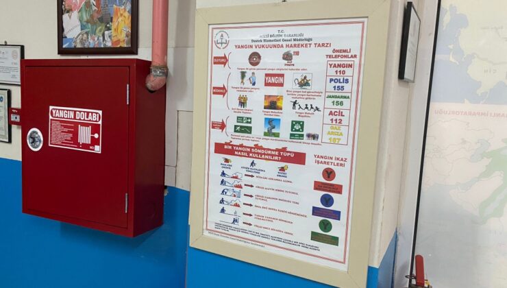 Müdür Yılmaz okullarda yangın güvenliğinin önemine dikkat çekti
