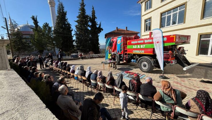 Köylerde orman yangınlarıyla mücadele seferberliği