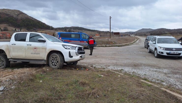 Şap karantinasında yol kontrolü