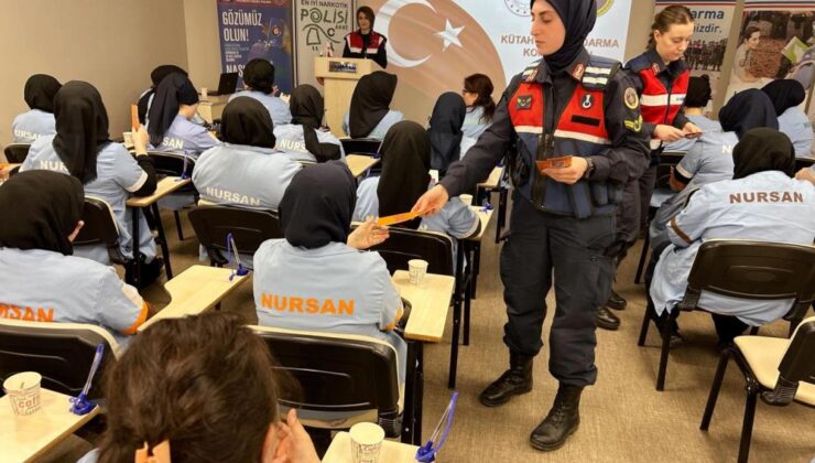 Jandarmadan 92 kadın işçiye siber zorbalık ve KADES eğitimi