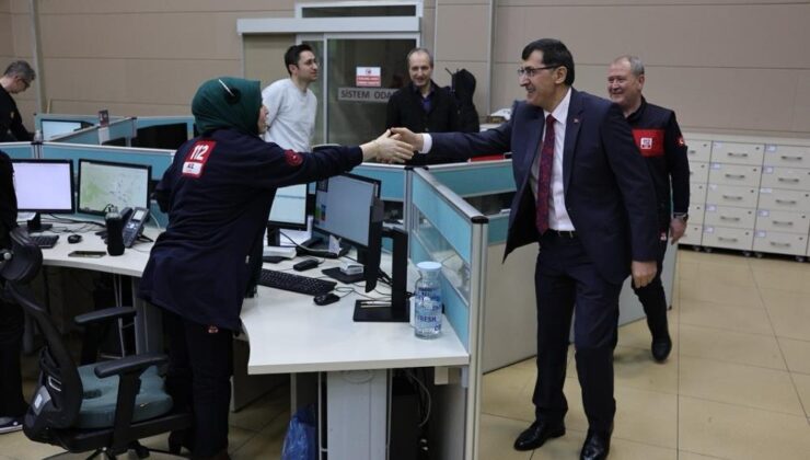 Başkan Kahveci’den 112 personeline ziyaret