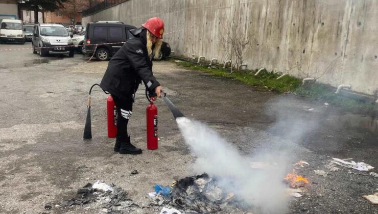 Hastane personeline yangın eğitimi