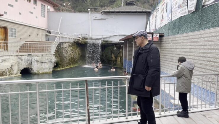 Dereli Kaplıcaları kış aylarında da ilgi görüyor