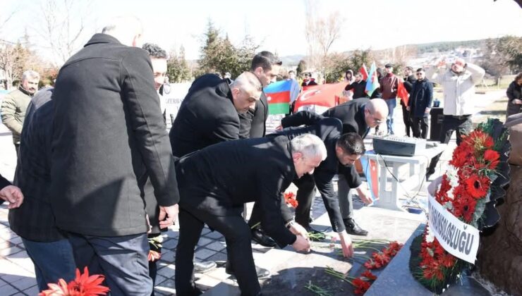 Tunçbilek’te Hocalı katliamı şehitleri için anma töreni