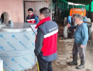 Şaphane’de süt sağım sistemi kayıt ve kontrol işlemleri yapıldı